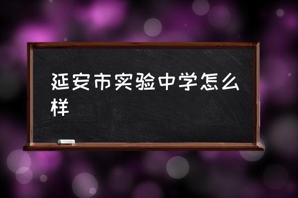 延安市实验中学地址 延安市实验中学怎么样