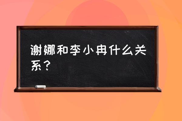 李小冉和谢娜真相 谢娜和李小冉什么关系？