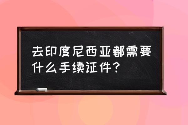 印度尼西亚签证要求 去印度尼西亚都需要什么手续证件？