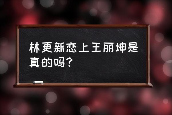 卓伟谈林更新王丽坤 林更新恋上王丽坤是真的吗？