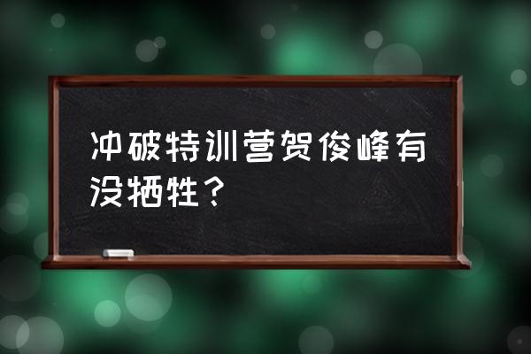 冲破特训营达达兔 冲破特训营贺俊峰有没牺牲？