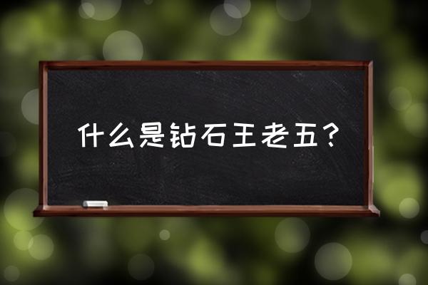 什么叫钻石王老五 什么是钻石王老五？