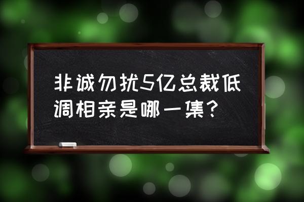 非诚勿扰2020男嘉宾 非诚勿扰5亿总裁低调相亲是哪一集？