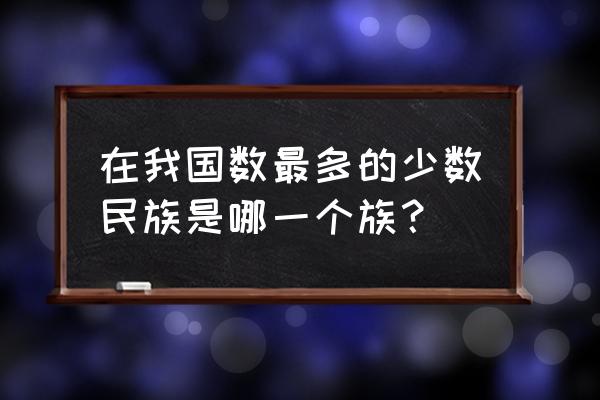 中国最多的少数民族 在我国数最多的少数民族是哪一个族？