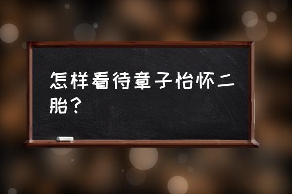 章子怡二胎 怎样看待章子怡怀二胎？