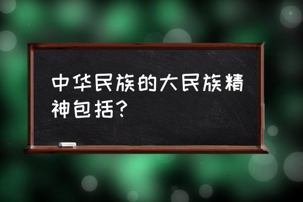 作为民族精神的核心 中华民族的大民族精神包括？