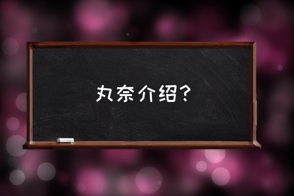 桃花坞桃花坞商城 丸奈介绍？