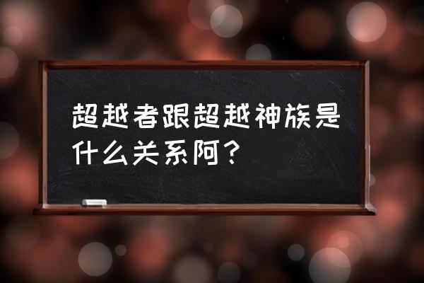 生命法庭之上的是谁 超越者跟超越神族是什么关系阿？