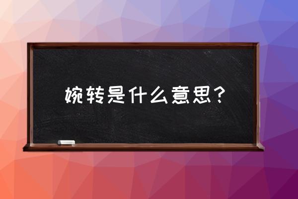 婉转的意思是什么呢 婉转是什么意思？