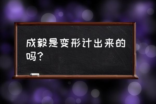 李宏毅变形计是真的吗 成毅是变形计出来的吗？