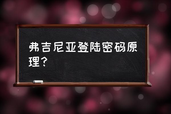 维吉尼亚密码详解 弗吉尼亚登陆密码原理？