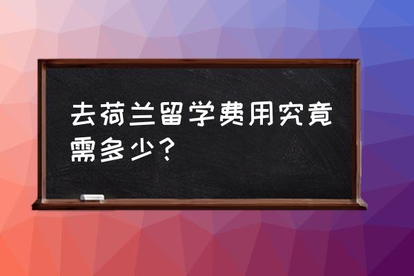 荷兰留学费用 去荷兰留学费用究竟需多少？