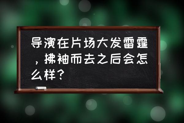 屋事生非第一季 导演在片场大发雷霆，拂袖而去之后会怎么样？