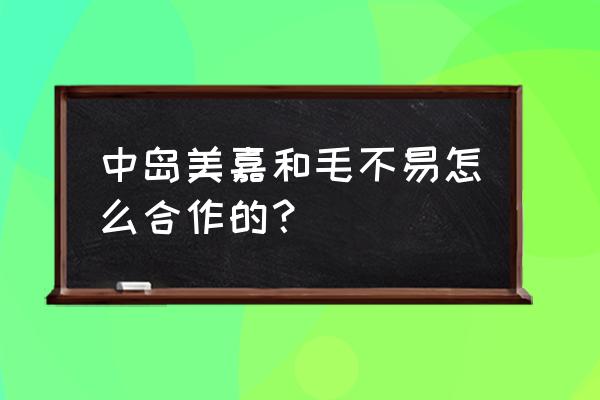 中岛美嘉和毛不易怎么合作的？ 中岛美嘉和毛不易怎么合作的？