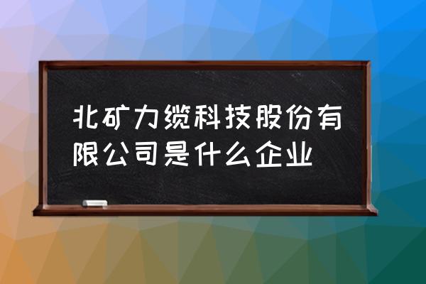 北矿磁材车间 北矿力缆科技股份有限公司是什么企业