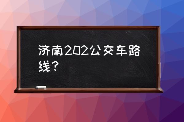 公交驾校最新班车路线 济南202公交车路线？