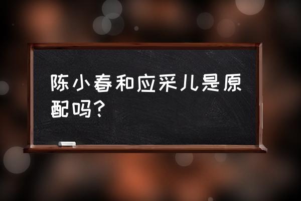 陈小春比应采儿大多少岁 陈小春和应采儿是原配吗？