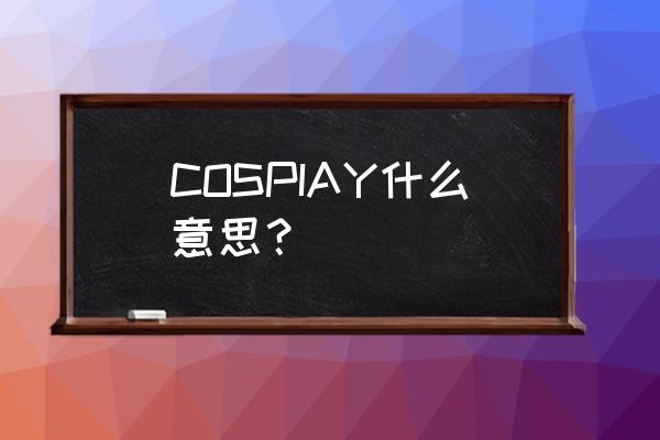 东京游戏展 COSPIAY什么意思？