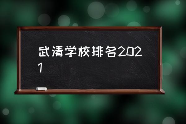 天津武清天鹅湖1号 武清学校排名2021