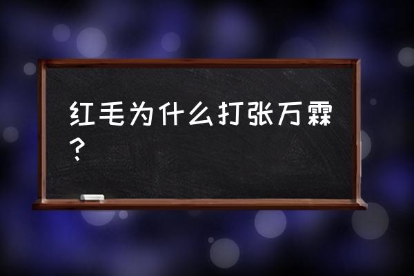 一闪一闪亮星星结局插曲 红毛为什么打张万霖？