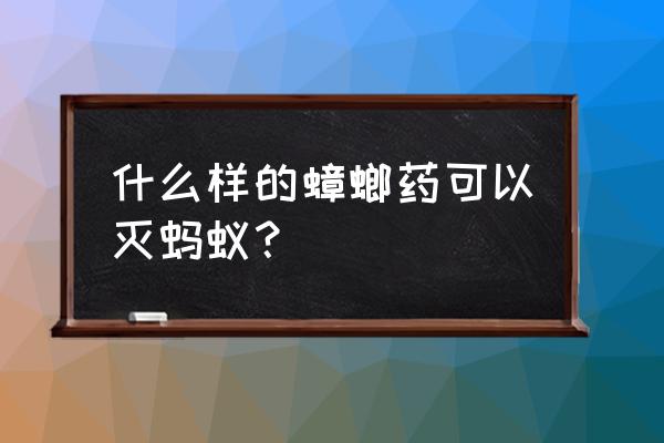 蚂蚁蟑螂最怕什么东西 什么样的蟑螂药可以灭蚂蚁？