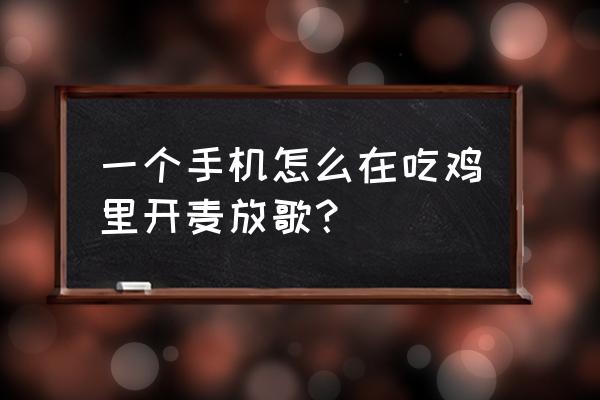 和平精英手游设置快捷用语在哪里 一个手机怎么在吃鸡里开麦放歌？