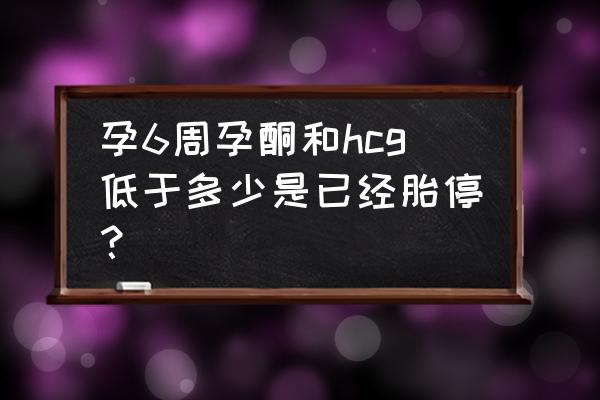 停胎了会出现什么症状 孕6周孕酮和hcg低于多少是已经胎停？