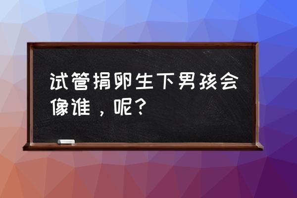 试管婴儿男孩 试管捐卵生下男孩会像谁，呢？