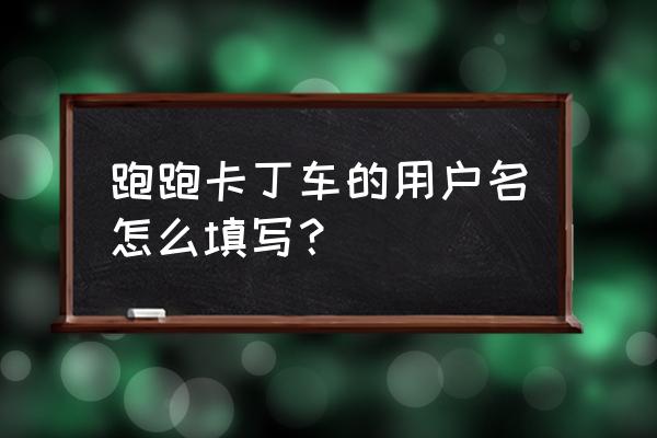 世纪天成通行证查询 跑跑卡丁车的用户名怎么填写？