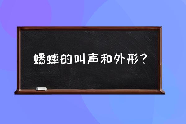 蟋蟀靠什么发出声音 蟋蟀的叫声和外形？